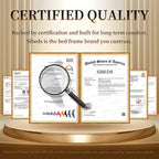 Full Size Teddy Upholstery LED Bed Frame