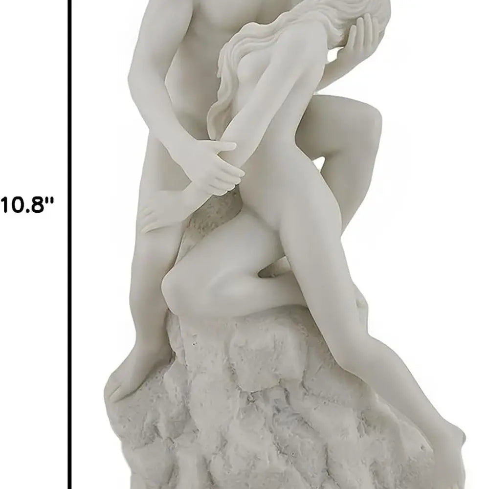 Nude Sculpture In White Marble Finish