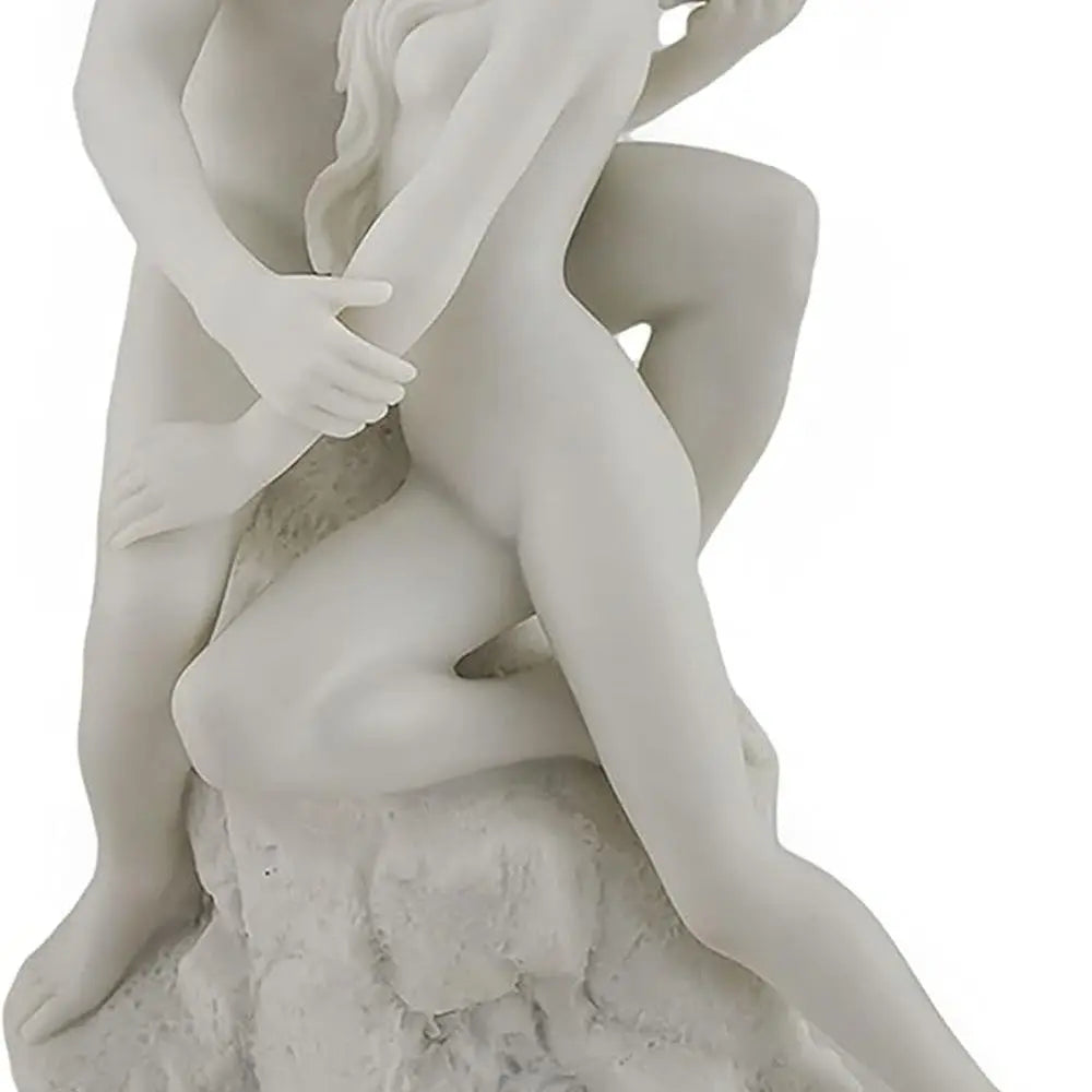 Nude Sculpture In White Marble Finish