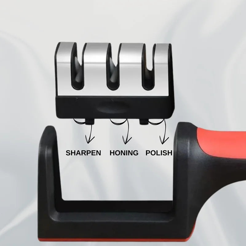 Kitchen 3-Stage Tungsten Carbide Knife Sharpener