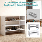 2-Tier Wooden Stackable Shoe Cabinet