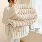 Oversized Warm Fleece Throw