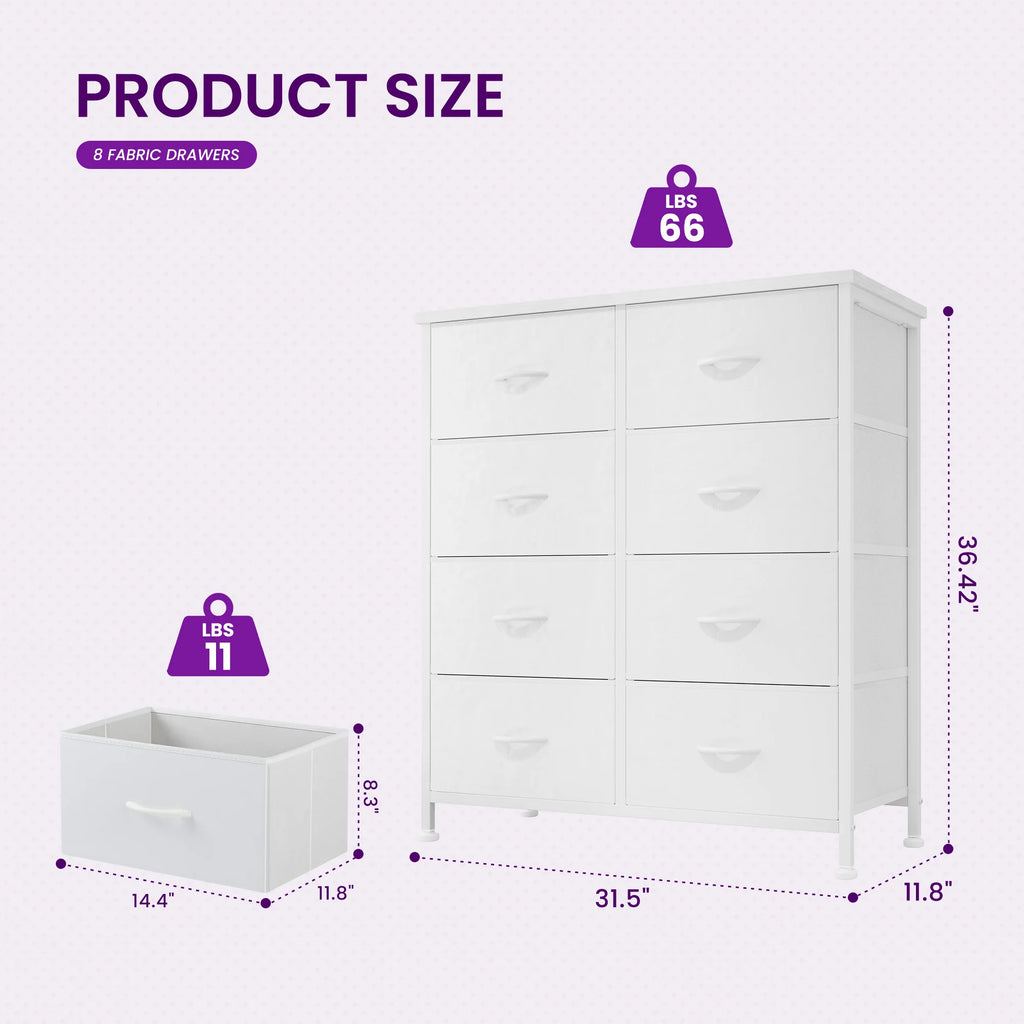 8 Fabric Drawer Dresser