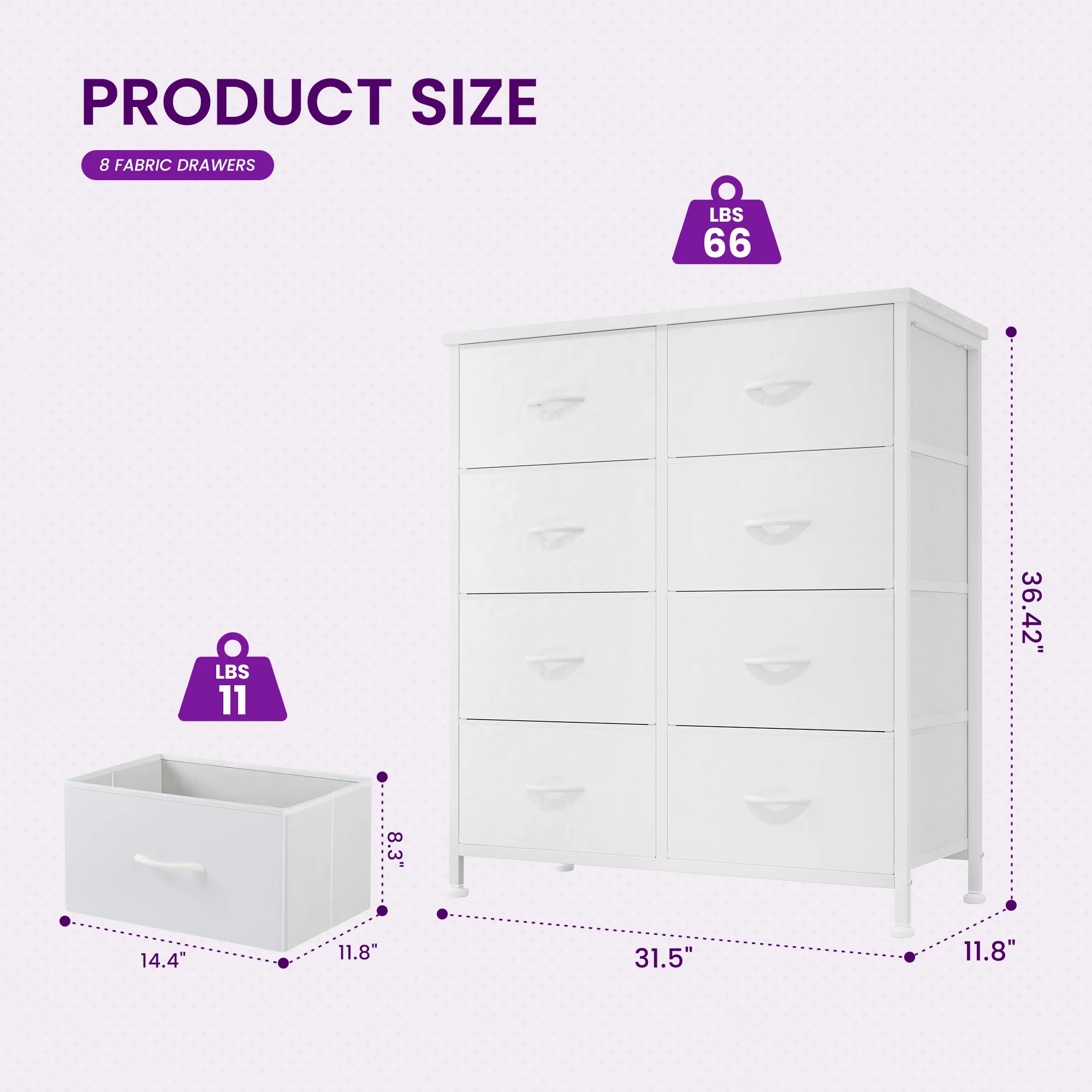 8 Fabric Drawer Dresser