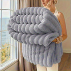 Oversized Warm Fleece Throw