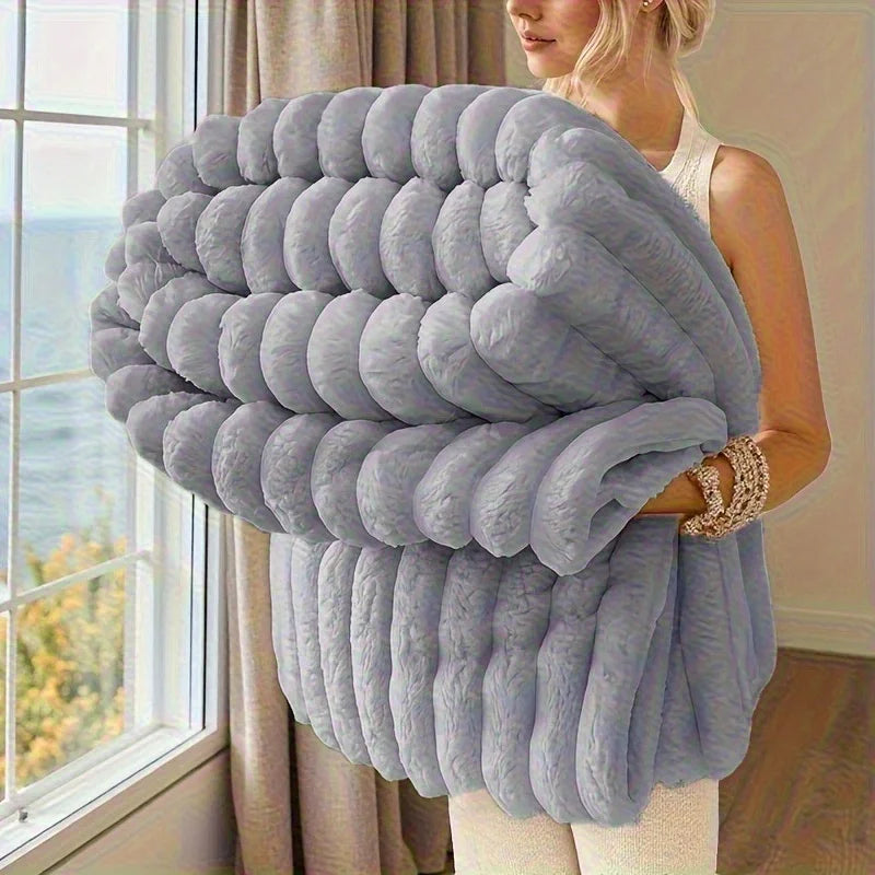 Oversized Warm Fleece Throw