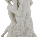 Nude Sculpture In White Marble Finish