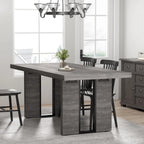 70.8 Inch Dining Table, Rustic Farmhouse Kitchen Table for 6-8 People, Large Dinning Room Furniture Rectangle Dinner Table for