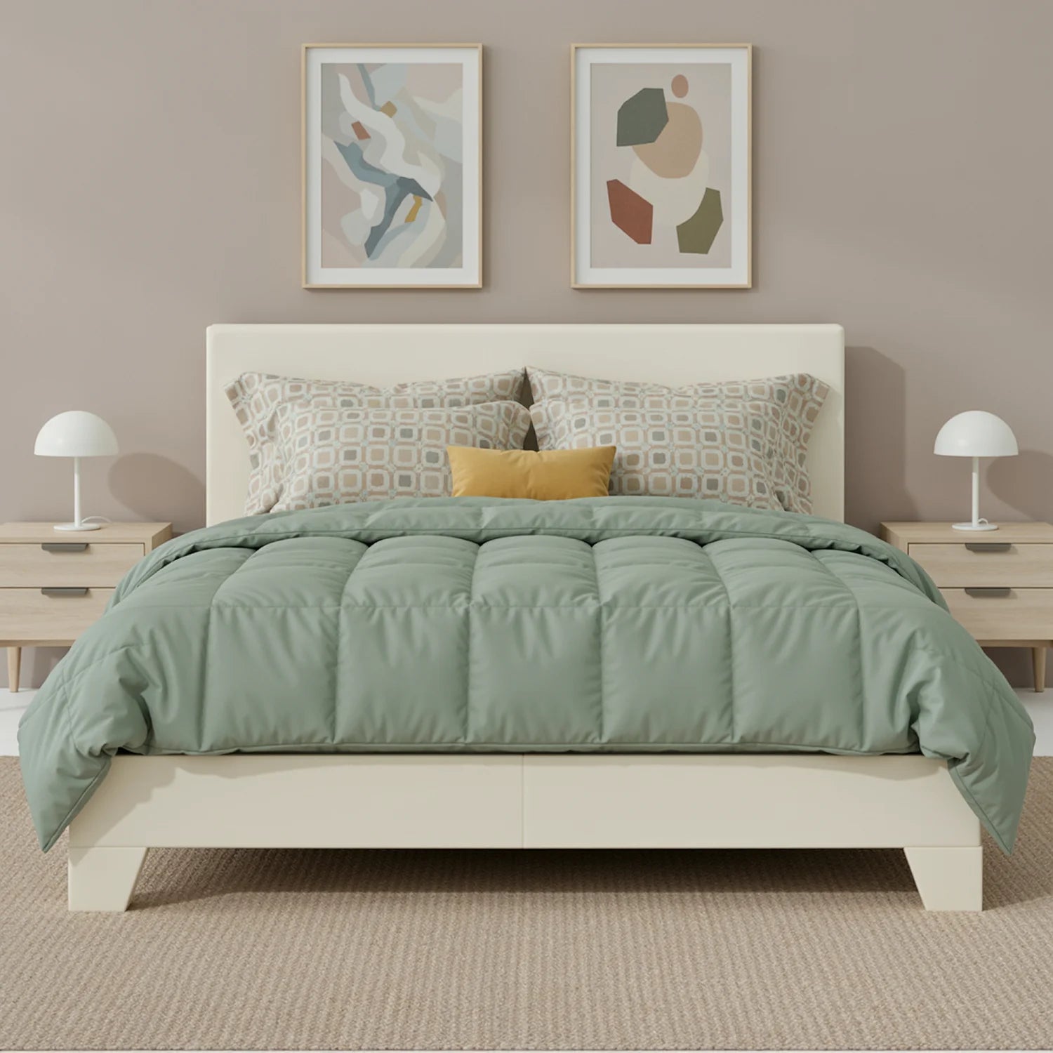 Upholstered Adjustable Linen Bed Frame