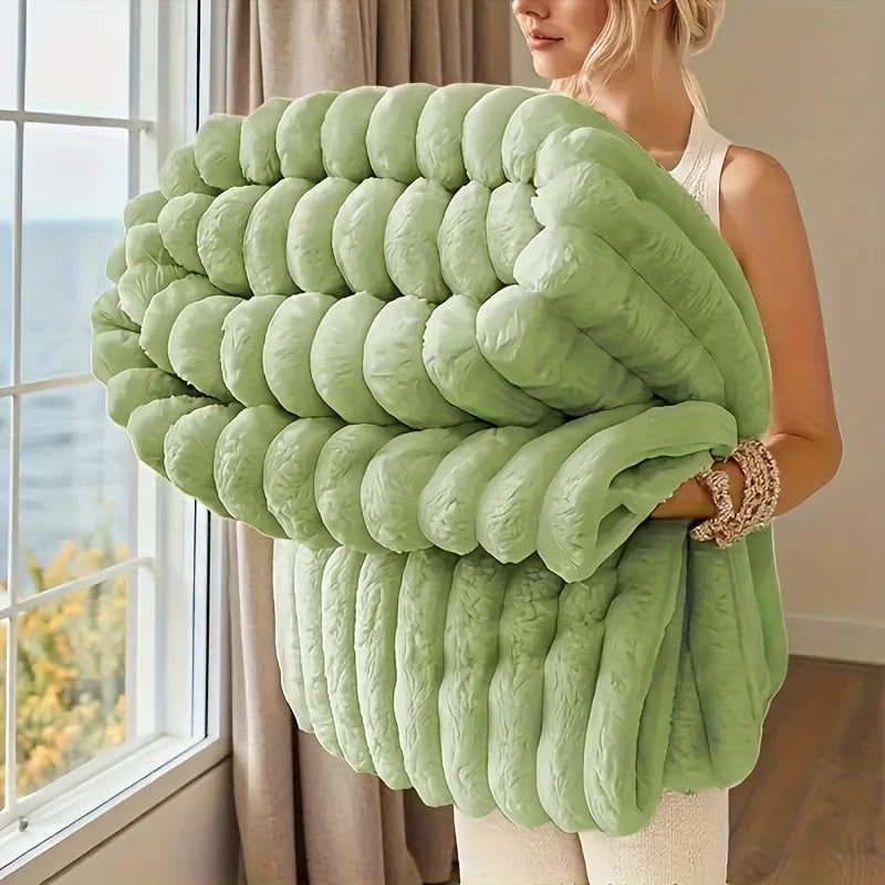 Oversized Warm Fleece Throw