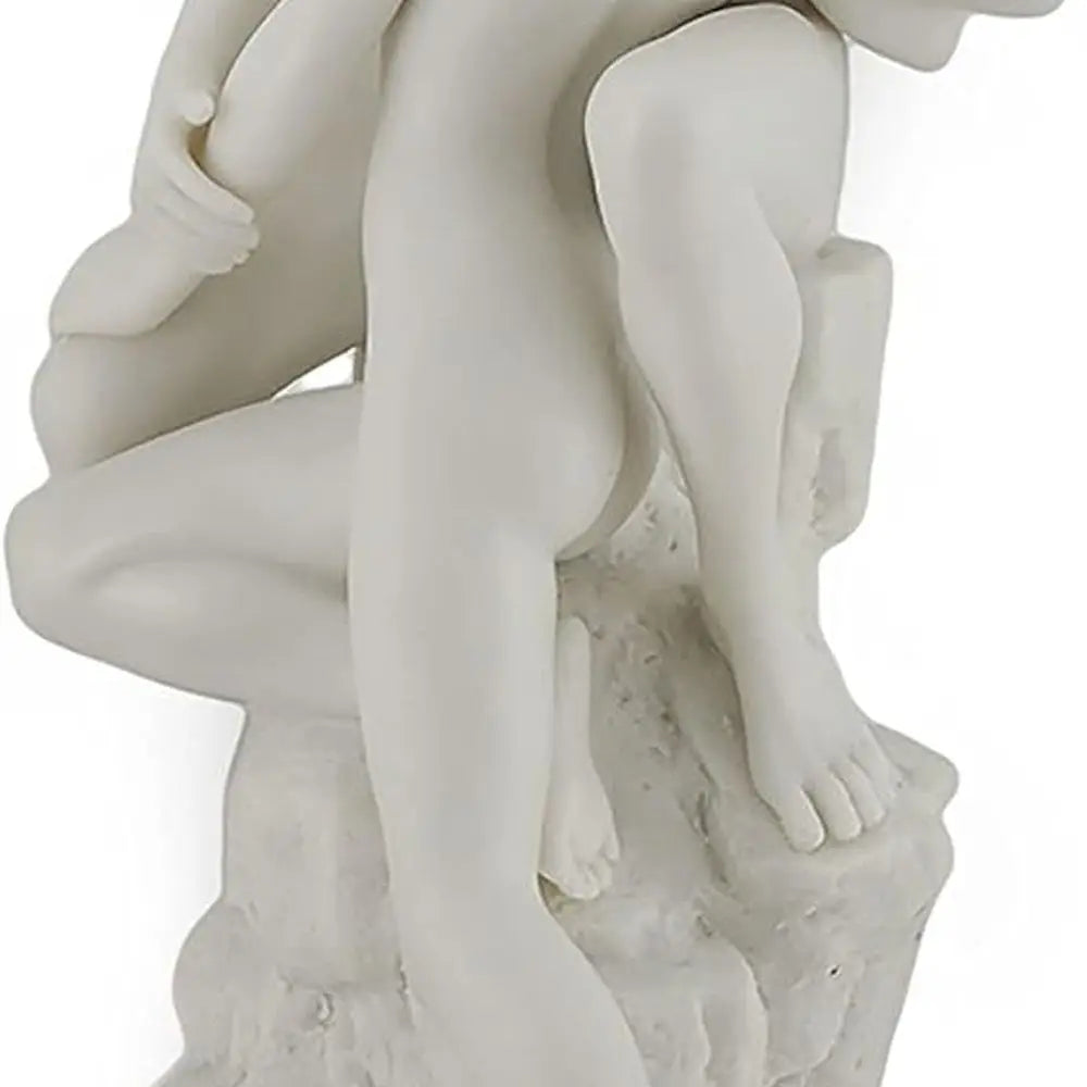 Nude Sculpture In White Marble Finish