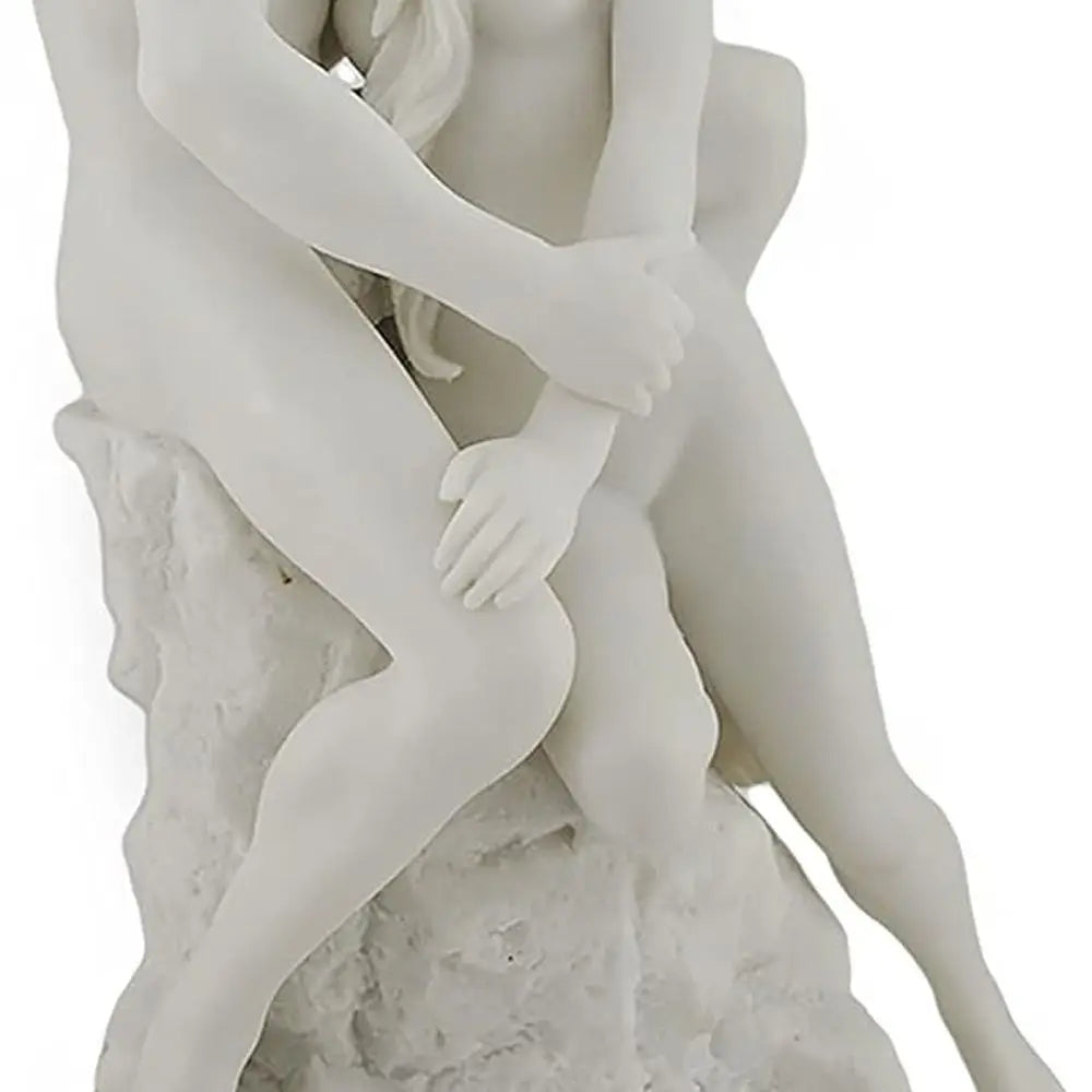 Nude Sculpture In White Marble Finish