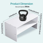 2-Tier Wooden Stackable Shoe Cabinet